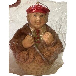 RAZ Imports, Inc. Golf Ball Shaped Golfer Christmas Ornament (NEW IN PACKAGE)